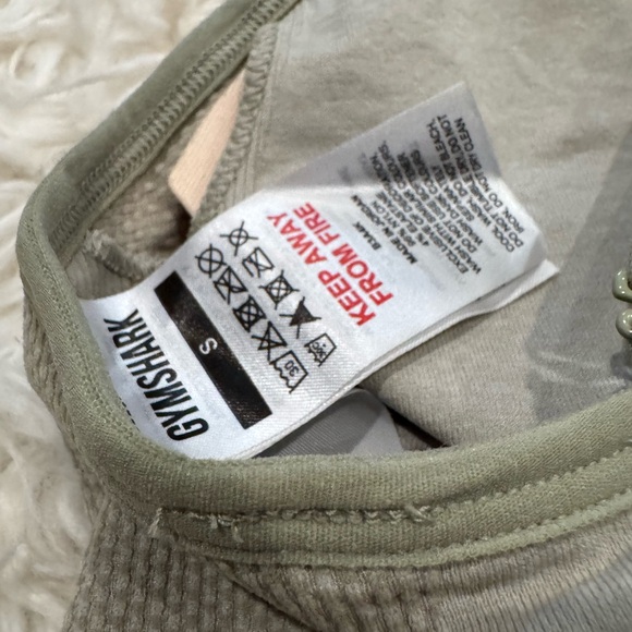 GYMSHARK green seamless sports bra size small - Picture 5 of 5